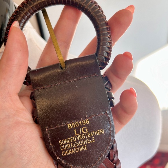 Vintage Style Bohemian Western Braided Bonded Leather Belt – Dark Brown - Picture 5 of 7